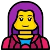 Sticker 👨‍❤️‍💋‍👨 LEGO от @AirEmojis