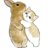 Sticker 🤗 Котята и Кролики @Nyasticks