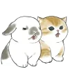 Sticker 😲 Котята и Кролики @Nyasticks