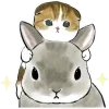 Sticker 😈 Котята и Кролики @Nyasticks
