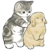 Sticker 🤤 Котята и Кролики @Nyasticks
