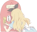 Telegram sticker 🔑 Pom's Alice Darkness ENG :: @line_stickers