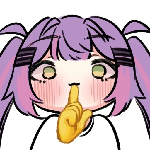 Telegram sticker 🤫 @animedinablin