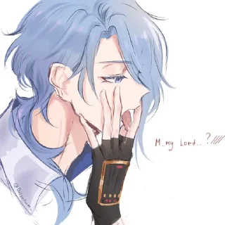 Sticker 🤍 My dear Ayato.. by: @stroniteplota