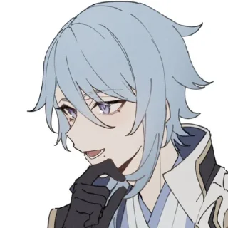 Telegram sticker 😏 My dear Ayato.. by: @stroniteplota