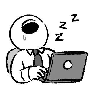 Telegram sticker 😴 The Woke Salaryman
