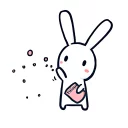 Telegram sticker 😗 Thỏ bảy màu