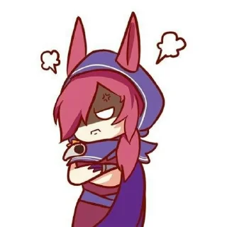 Telegram sticker 👂 Xayah