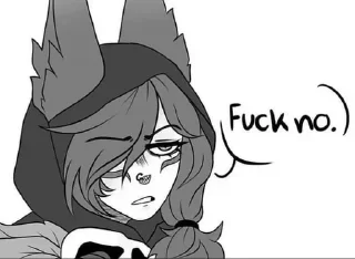 Telegram sticker 😒 Xayah
