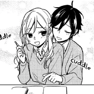 Telegram sticker 📕 Обнимашки Манга | Hugs Manga :: @fStikBot