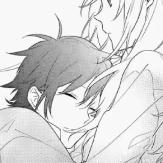 Telegram sticker 🫂 Обнимашки Манга | Hugs Manga :: @fStikBot