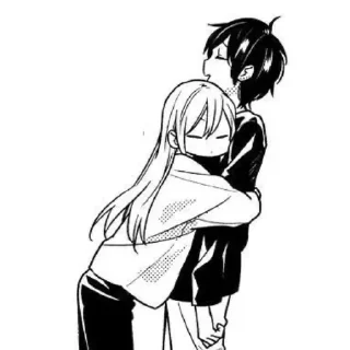 Telegram sticker 🫂 Обнимашки Манга | Hugs Manga :: @fStikBot