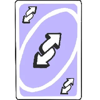Telegram sticker 😐 Уно реверс