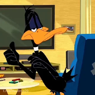 Video sticker 👍 Daffy Duck @freetopsticker