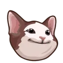 Telegram sticker 😠 Popping Cat 😼 @TgSticker