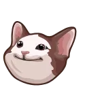 Telegram sticker 🙂 Popping Cat 😼 @TgSticker