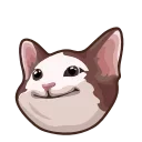 Telegram sticker 👉 Popping Cat 😼 @TgSticker