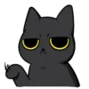 Video sticker 🐈‍⬛ (@ShoutoEmoji) Bla...