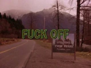 Telegram sticker 🖕 Black Lodge @CoopersJournal