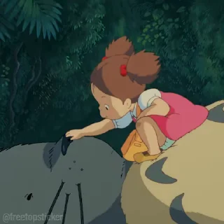 Video sticker 😦 Tonari no Totoro @freetopsticker
