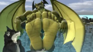 Video sticker 👣 Furry/Bara Hunky Husbands human Sweaty Feet