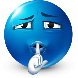 Video sticker 😀 Blue Emoji #1