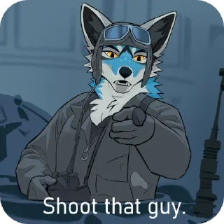 Sticker 🔫 Kodi! Coyote and Kas! Fox