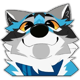 Telegram sticker 🥰 Kodi! Coyote and Kas! Fox