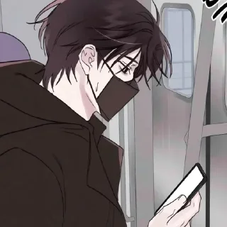 Telegram sticker 🍙 Man & ghost 💌 ~ @strawberryslush