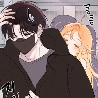 Video sticker 🍙 Man & ghost 💌 ~ @strawberryslush