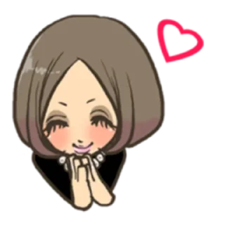 Telegram sticker ❤ Cute girls | @young_gyaru