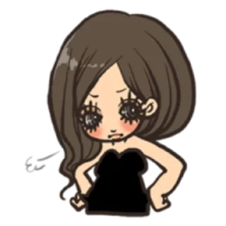 Telegram sticker 😒 Cute girls | @young_gyaru