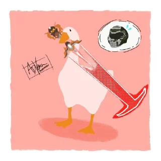 Telegram sticker 🪿 Почему не ы