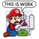 Telegram sticker 😞 It's-a Me, Mario!