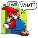 Telegram sticker 😠 It's-a Me, Mario!