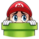 Telegram sticker 😓 It's-a Me, Mario!