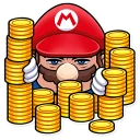 Telegram sticker 😑 It's-a Me, Mario!