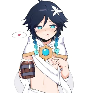 Telegram sticker 🍺 Femboy god