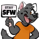 Telegram sticker ☝ Seppl Random¹ (bySebwolf)