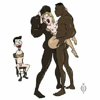 Telegram sticker 💙 @cuckold_bull cartoon