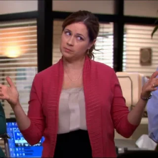 Telegram sticker 🤷‍♀ The Office | @TheOfficeStickers