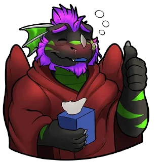 Telegram sticker 🤧 CromeTheDragon