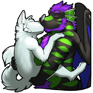 Telegram sticker 😘 CromeTheDragon