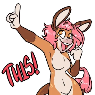 Telegram stiker ☝ Jennette Donkey