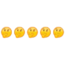 Telegram stiker 🤔 5in1 Animated Emojis
