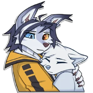 Telegram sticker 😔 Sky & Quetz