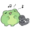 Sticker 🎵 ⊹ 𝕗𝕣𝕠𝕘𝕤 |꒱  𝑏𝑦 @leechinys