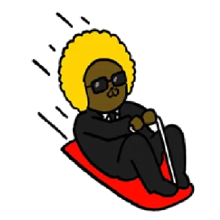 Telegram sticker 🏂 추억의 카카오프렌즈