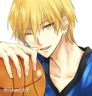 Telegram sticker 🏀 - ᗷY @ahMshY 𓉮 . Kise Ryouta