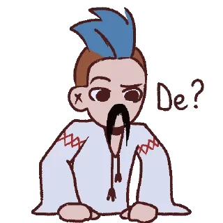 Telegram stiker 🤨 Українізація || by vjlls